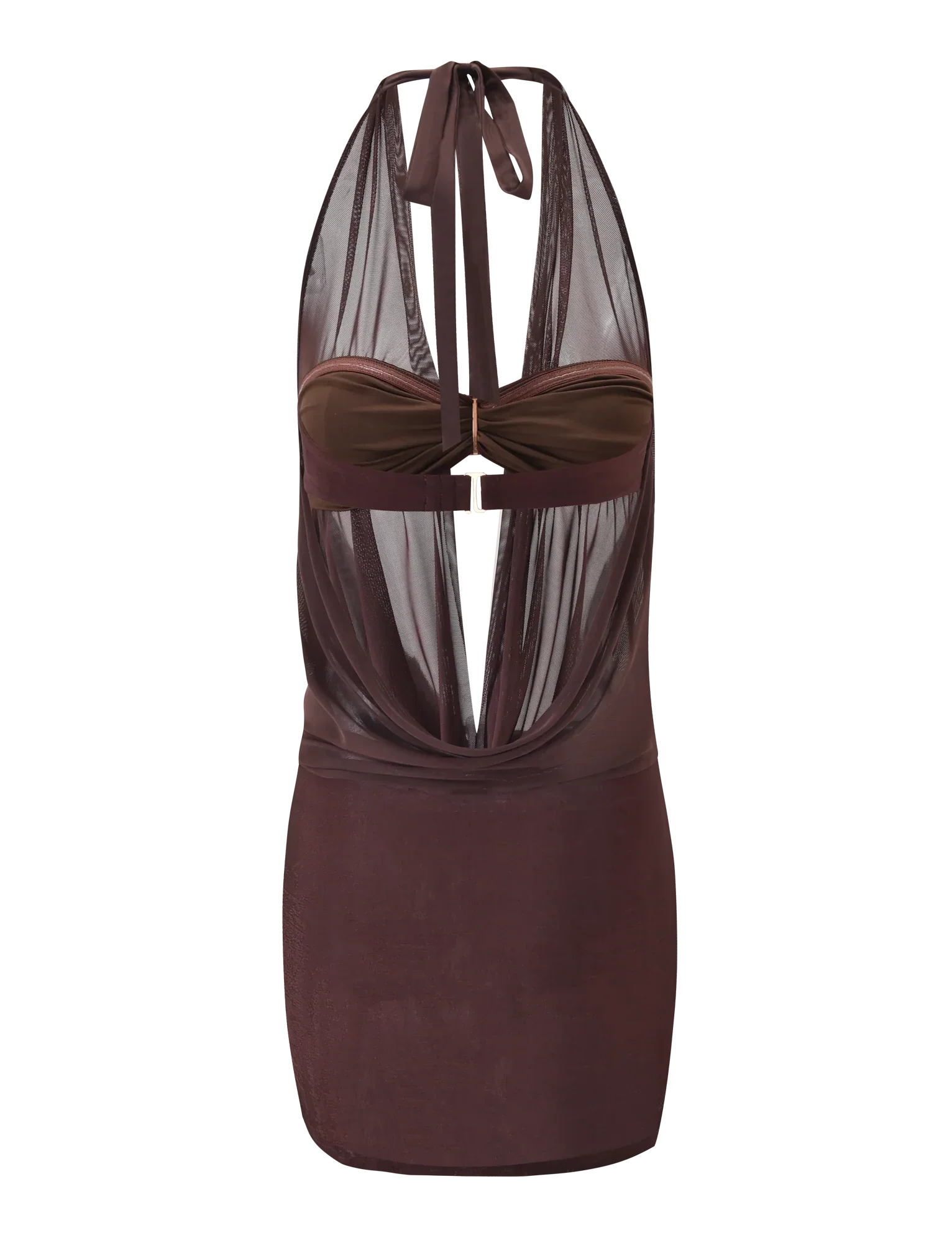 MAKENA TWO PIECE DRESS CHOCOLATE