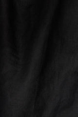 Tallows Blousy Crop Top Black EcoLinen