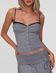 ROWENA TOP GREY