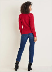 Zip Pullover Equestrian Red
