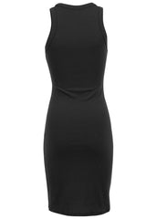 Flexrib Mini Dress Jet Black