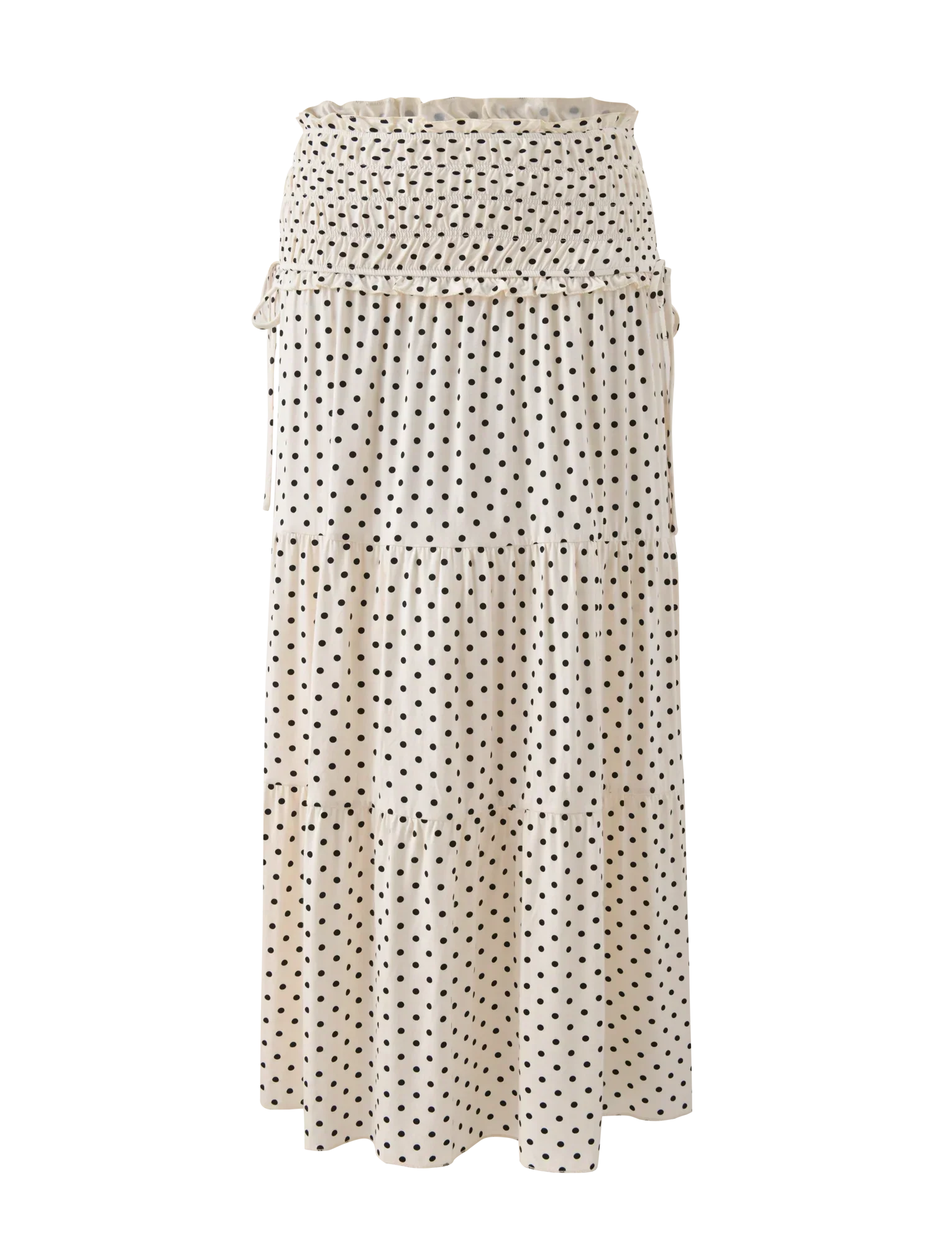 DENALI MAXI SKIRT CREAM DOT