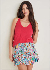 Racerback Pocket Tank Dark Pink