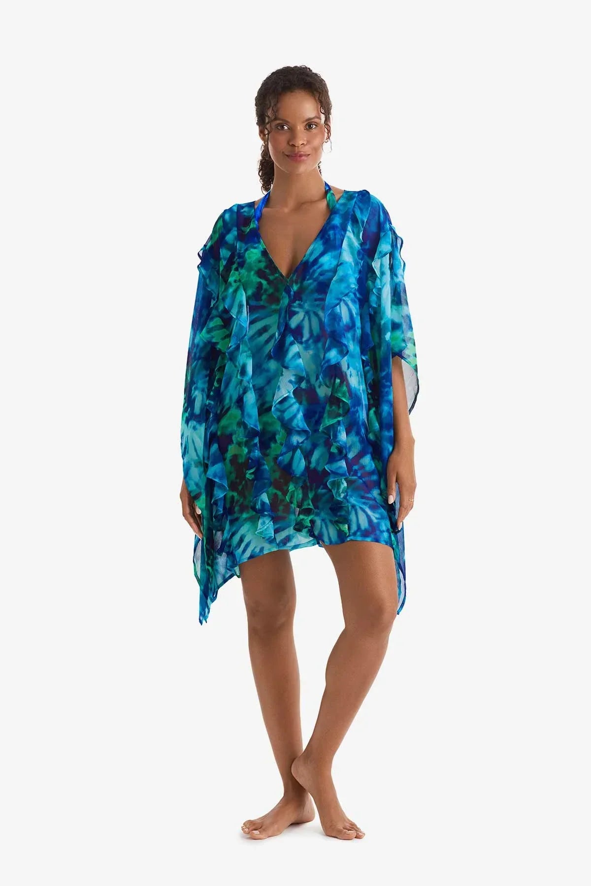 Breeze Poncho Saltwater Tie Dye