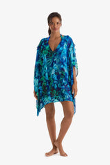 Breeze Poncho Saltwater Tie Dye