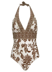 Athens One Piece Swimsuit Mystic Paisley