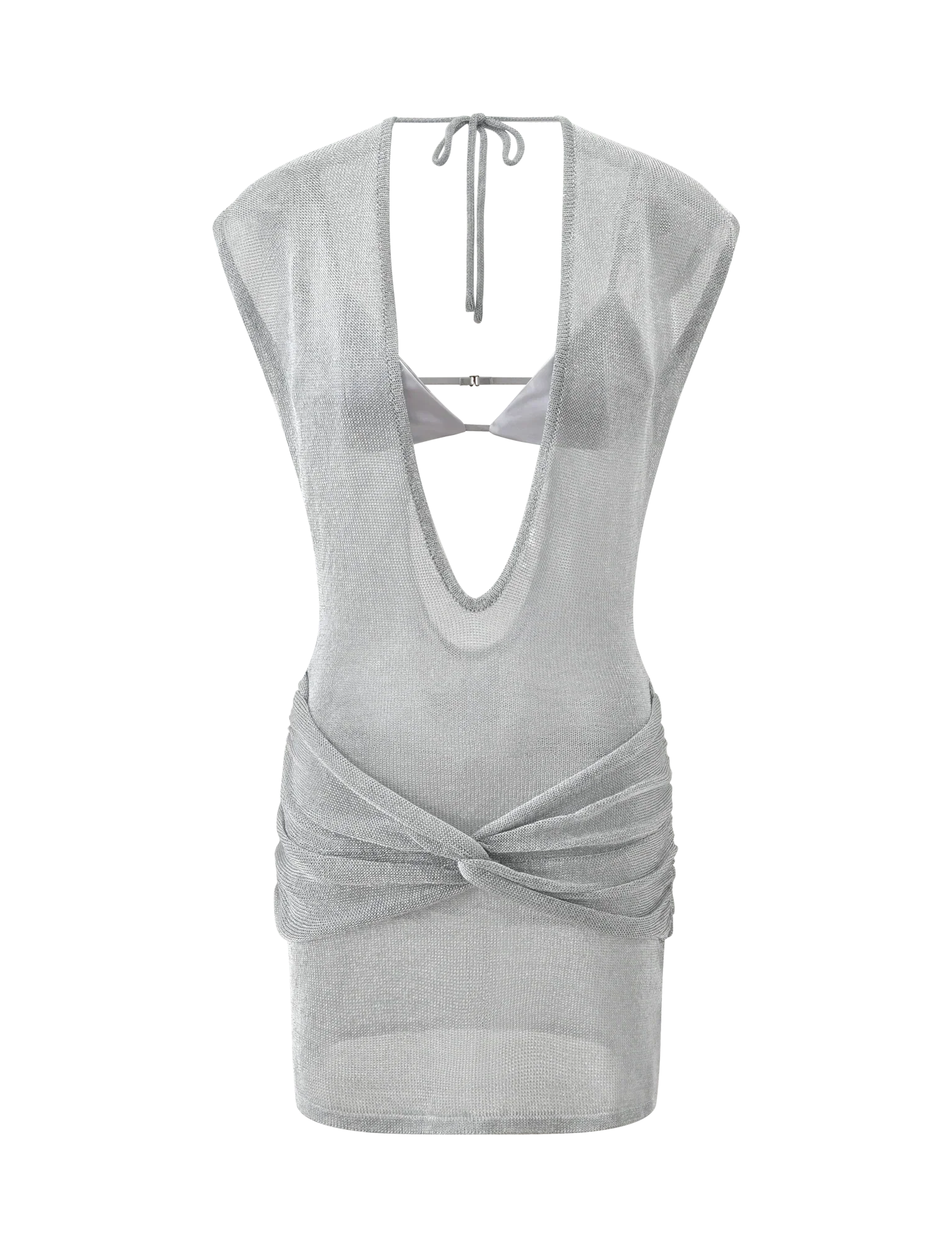 ZOSIA MINI DRESS SILVER