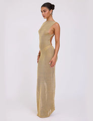 ZAELA DRESS GOLD