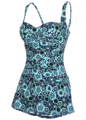 St Tropez Swim Dress Cool Kaleidoscope
