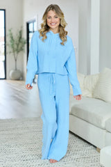 Kitt Blue Hoodie Lounge Sweater