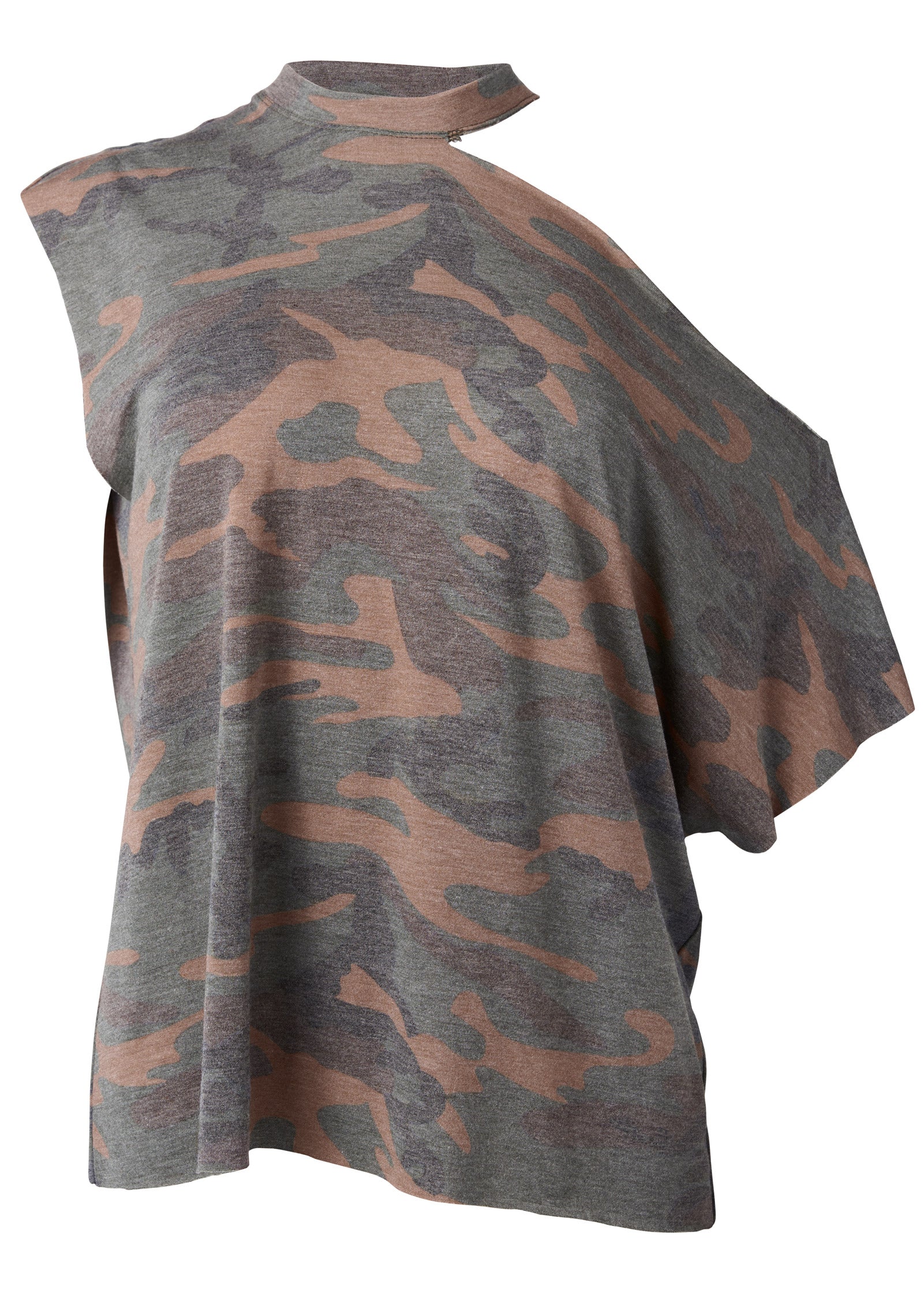 Camo Lounge Top Green Multi