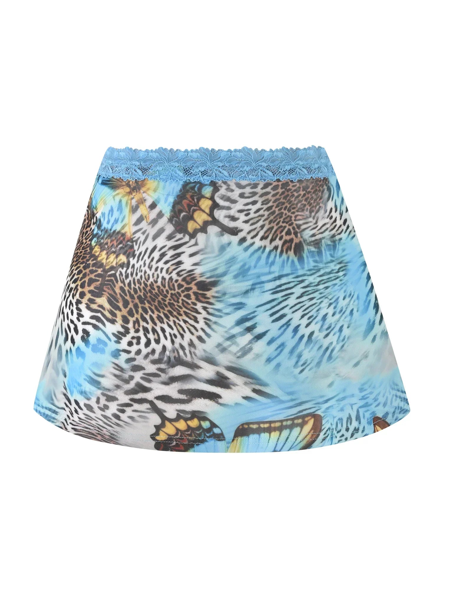 FINLEA MINI SKIRT MULTI ANIMAL BUTTERFLY ANIMAL