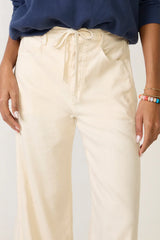 Joelle Stretch Linen Trouser with Tie Waist