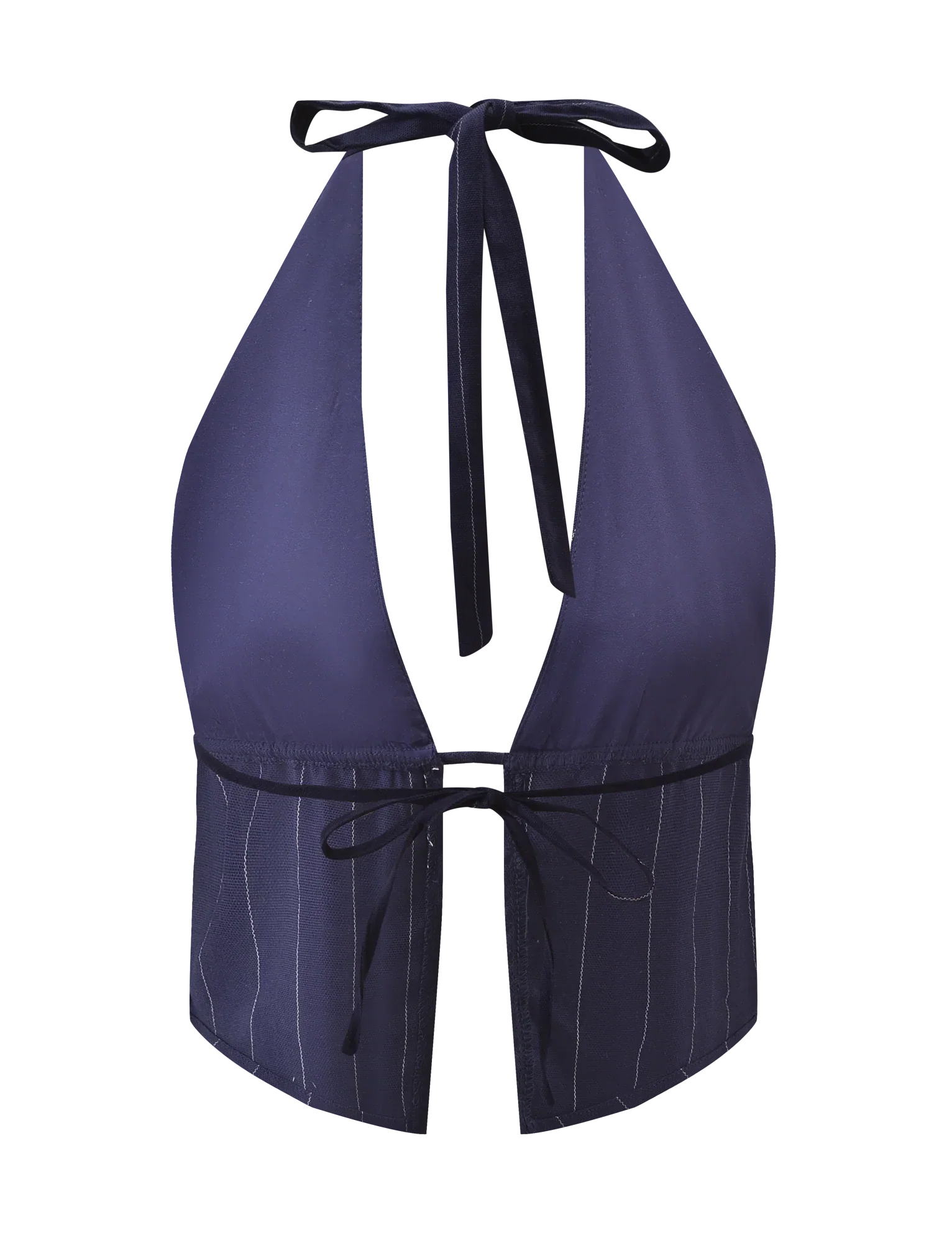 LAINEY TOP NAVY PINSTRIPE