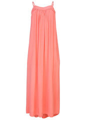 V Neck Maxi Dress Coral