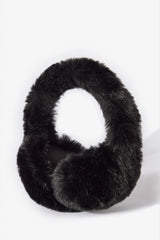 Faux Fur Earmuffs in Black