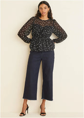 Sheer Beauty Blouse Dolce Vita Dot