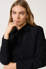 Luxe Suiting Cropped Jacket