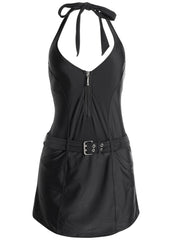 Slimming Swim Dress Black Beauty