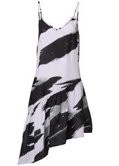Asymmetrical Cover Up Dress Paint Party
