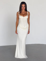 GINNY MAXI DRESS OFF WHITE