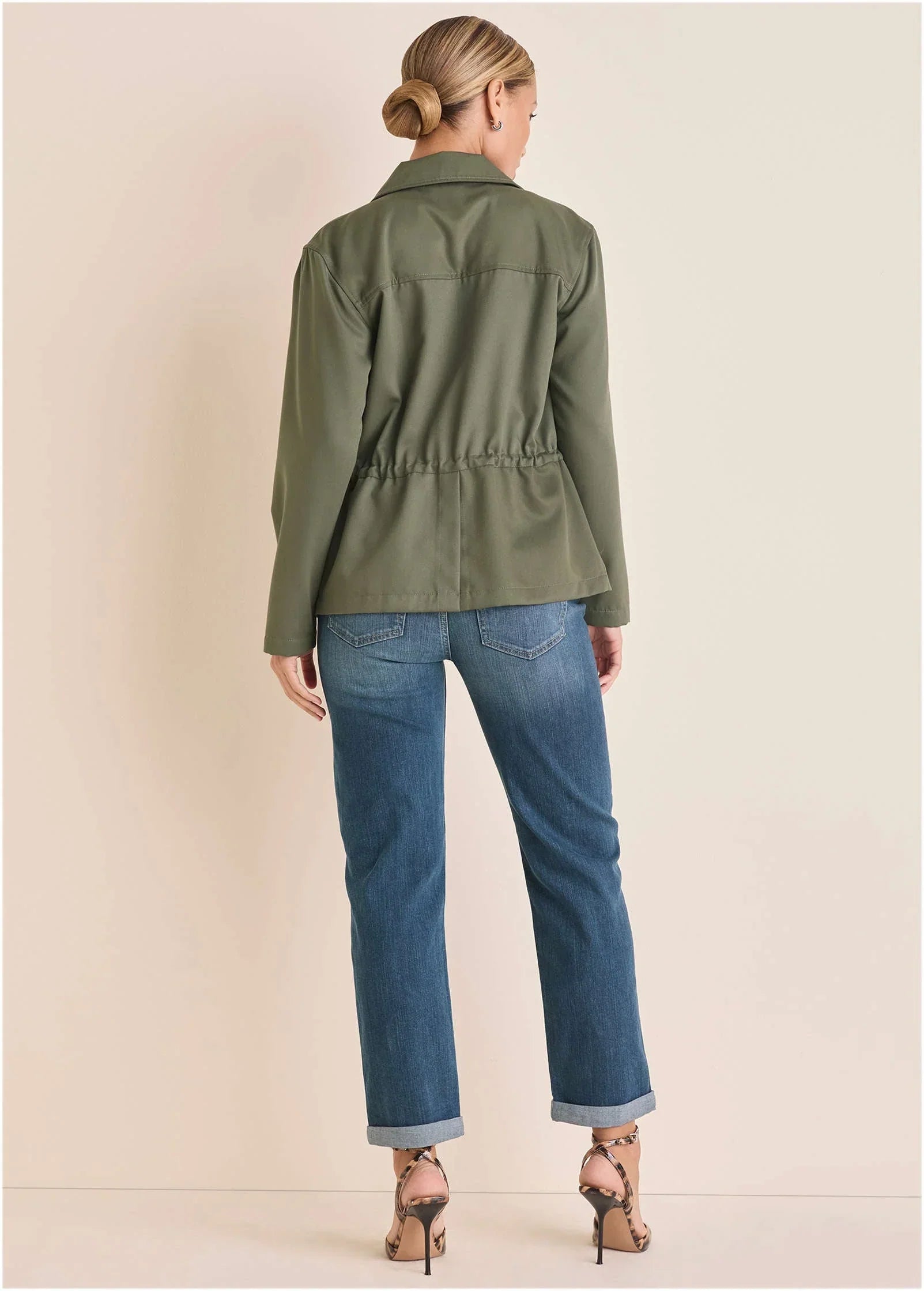 Twill Utility Jacket Olive