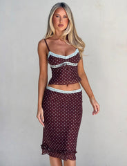 AMARA MIDI SKIRT POLKA DOT