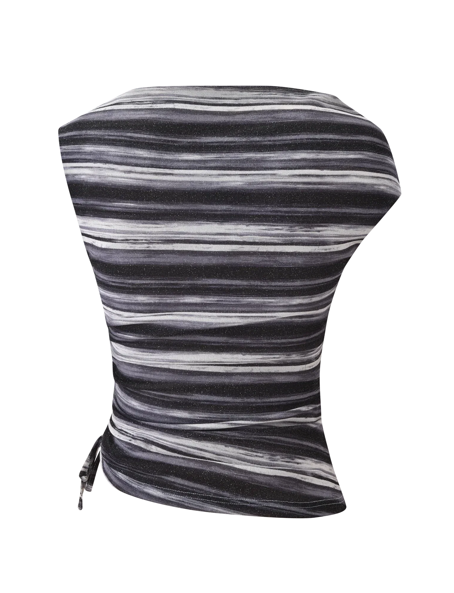 BRAELYN TOP GREY STRIPE