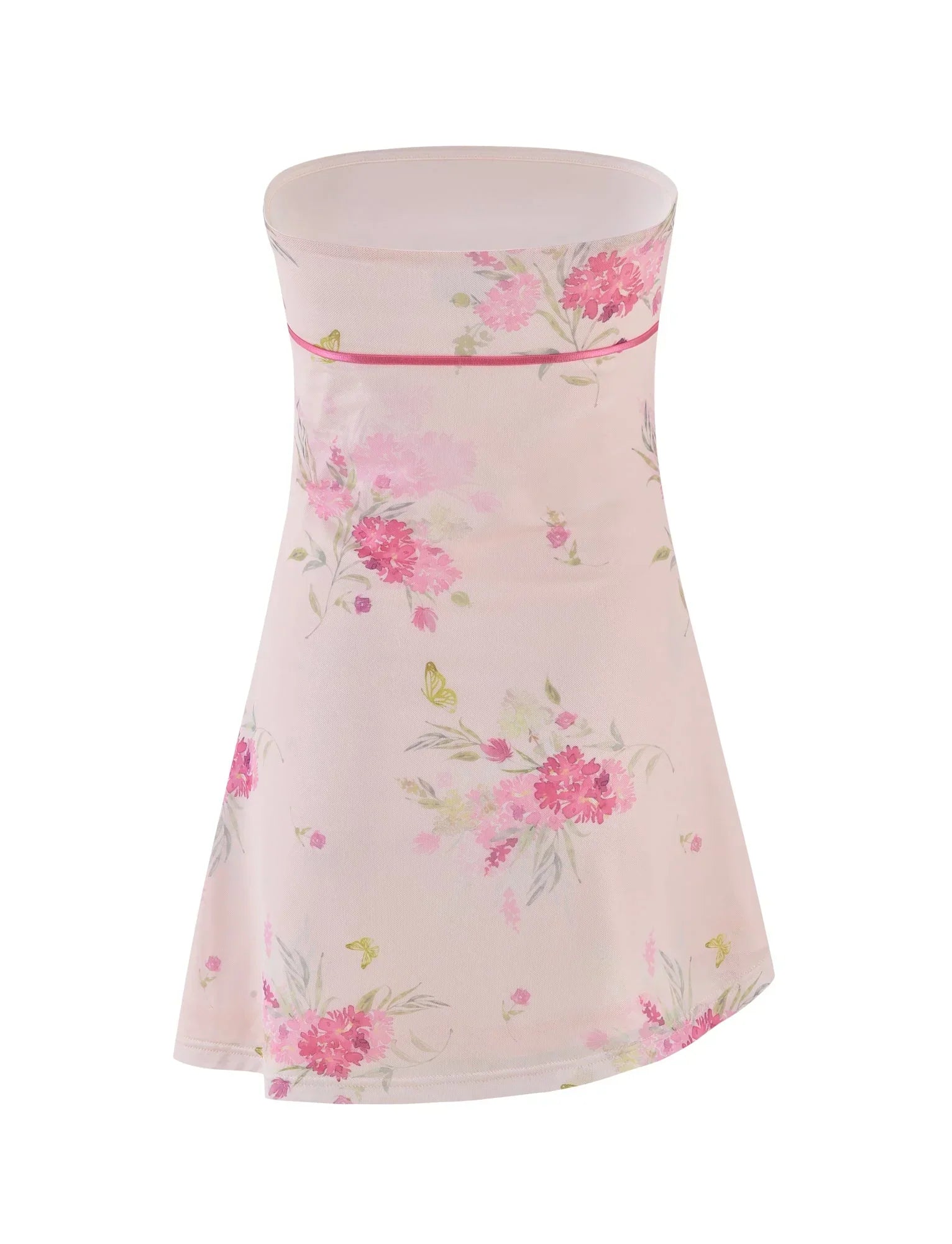 CARSYN MINI DRESS PINK FLORAL WATER COLOUR FLORAL