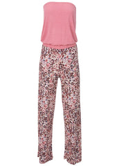 Abstract Mirage Jumpsuit Cream Multi