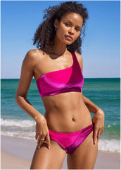 Velvet Cheeky Bikini Bottom Pink Crush