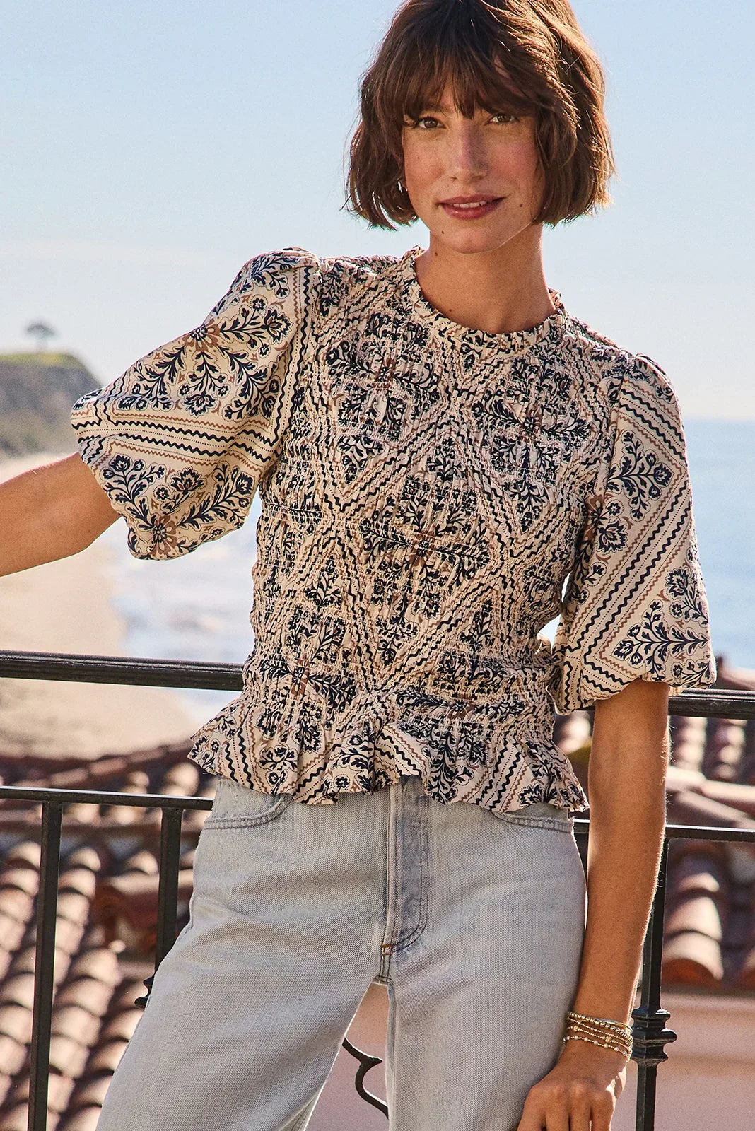 Mina Smocked Blouse