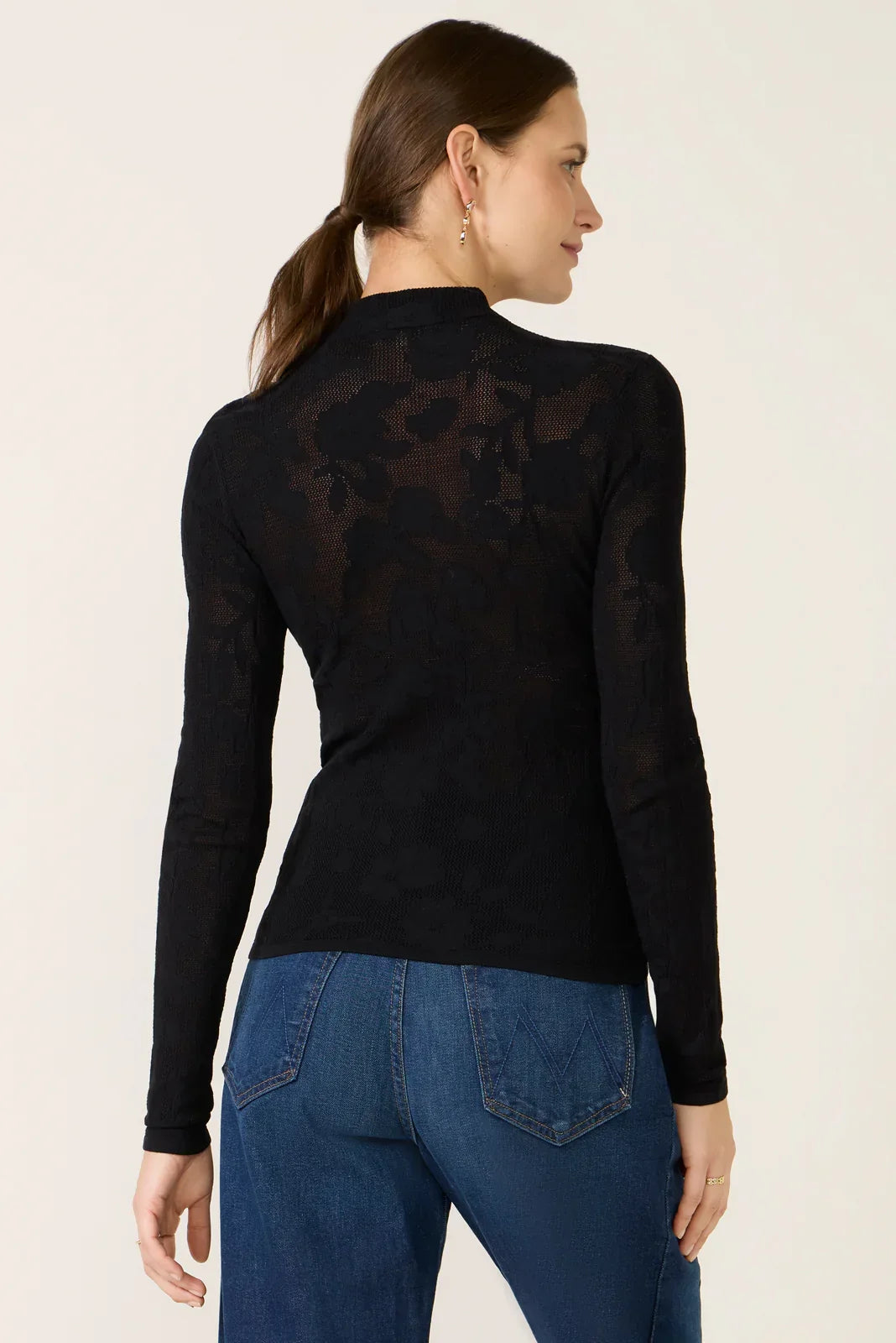 Tibi Mock Neck Top