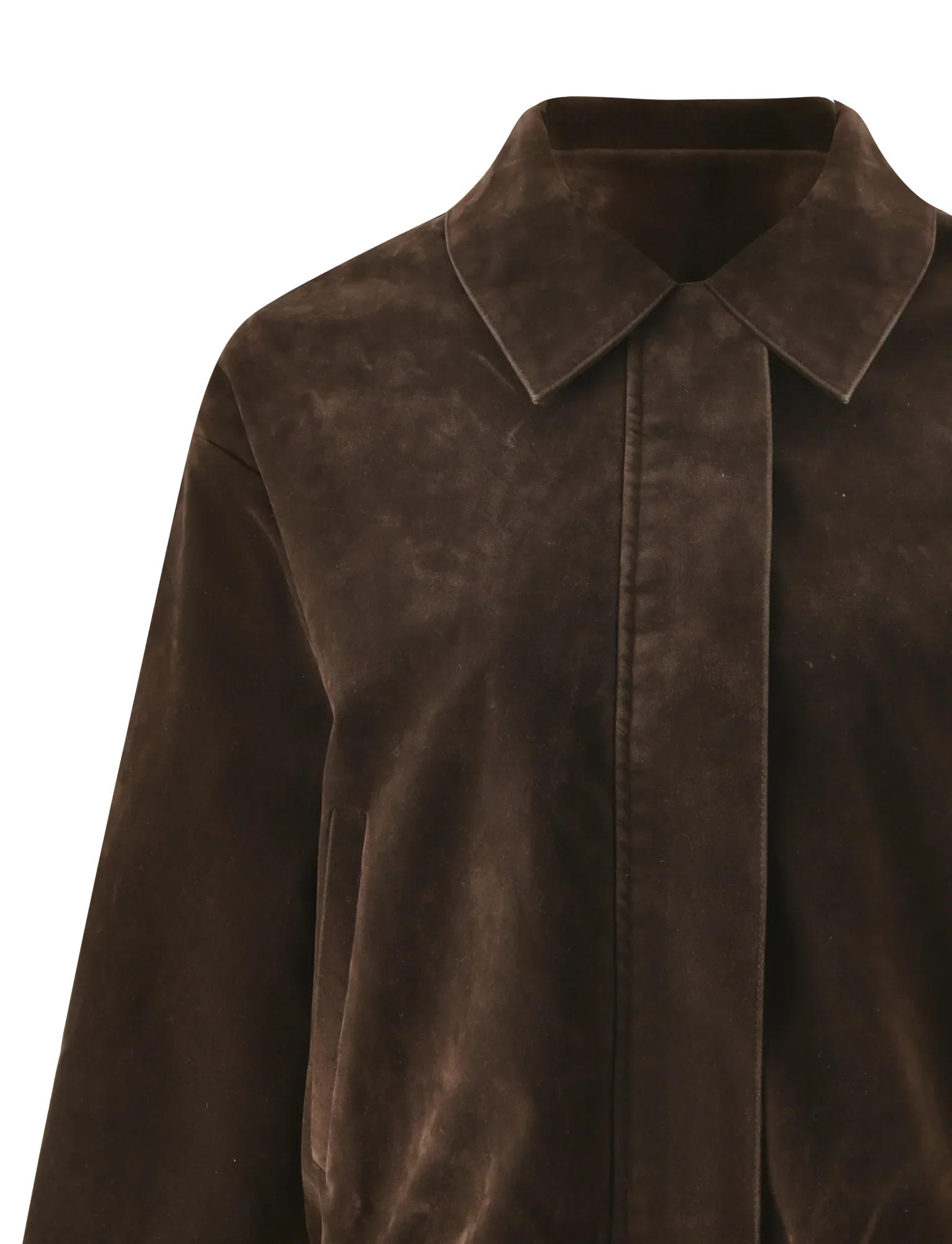 CAMELLIA BOMBER JACKET CHOCOLATE SUEDE