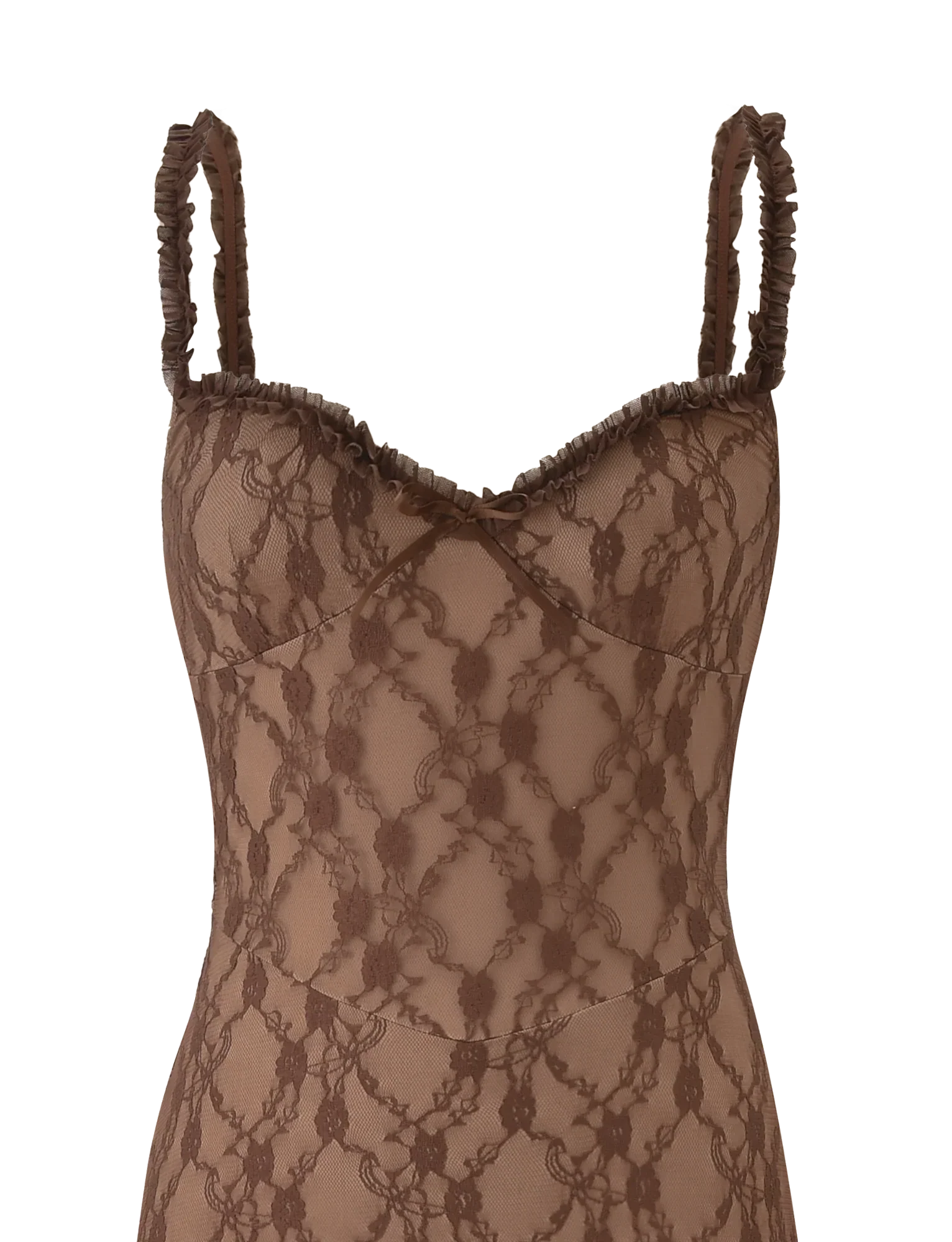 DEJA DRESS BROWN LACE