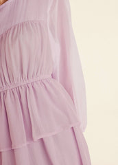 Sheer Beauty Mini Dress Lilac