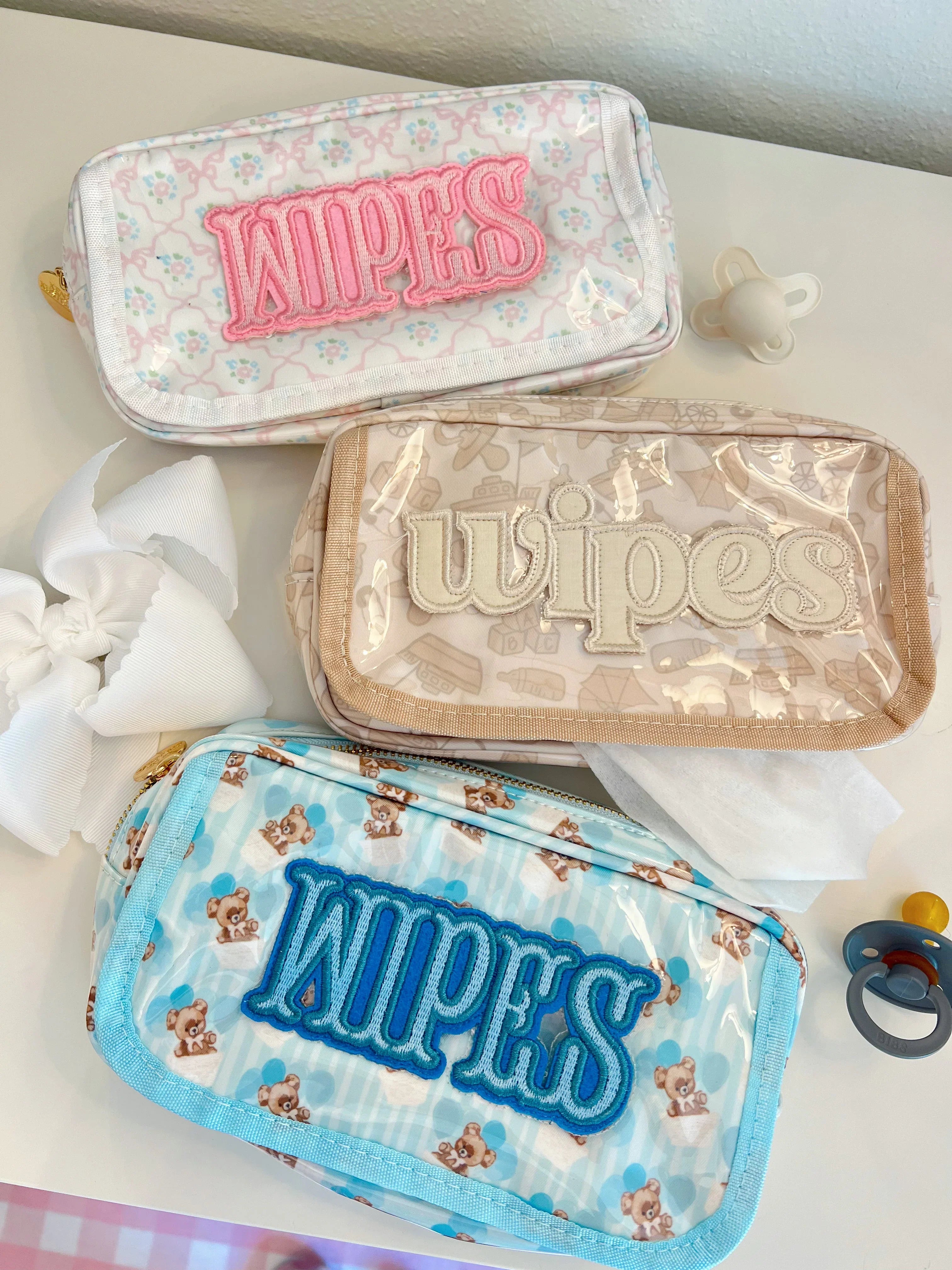 KenzKustomz Wipes Pouch Clear Coat Bag