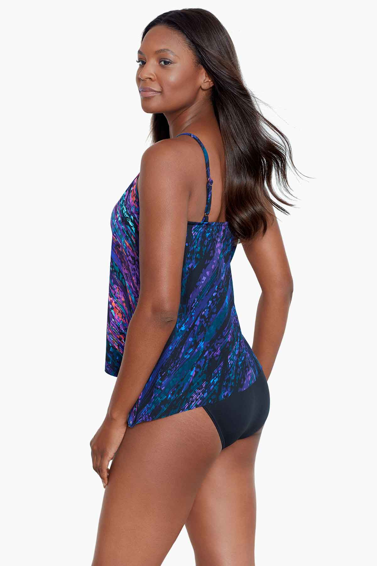 Peephole Tankini Top in Mood Ring