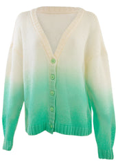 Button Up Cardigan Green