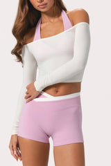 Soft Jersey Off Shoulder Top in Coconut