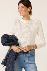 Tibi Mock Neck Top