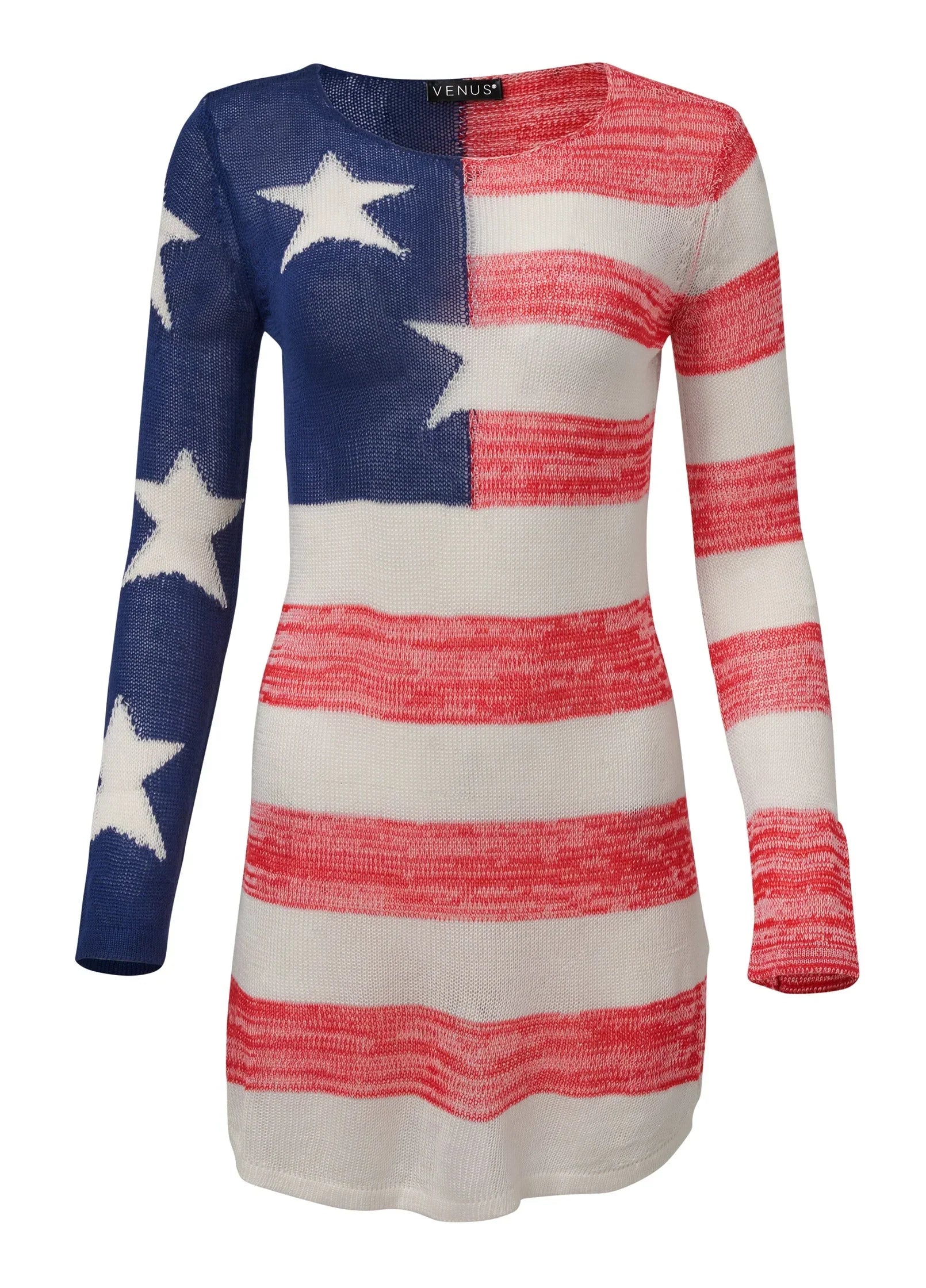 Graphic Knit Tunic Cover Up American Dream