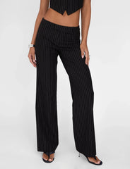 TAMARA PANT BLACK PINSTRIPE