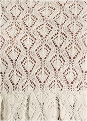 Pointelle Pullover Beige