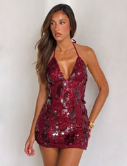 ZANA MINI DRESS RED