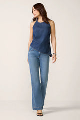 Asymmetrical Hem Halter Top