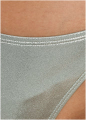 Shine Miami Tie Side Moderate Bottom Silver Metallic