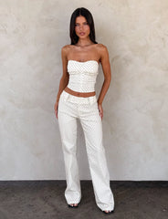 KITTIE PANT CREAM DOT