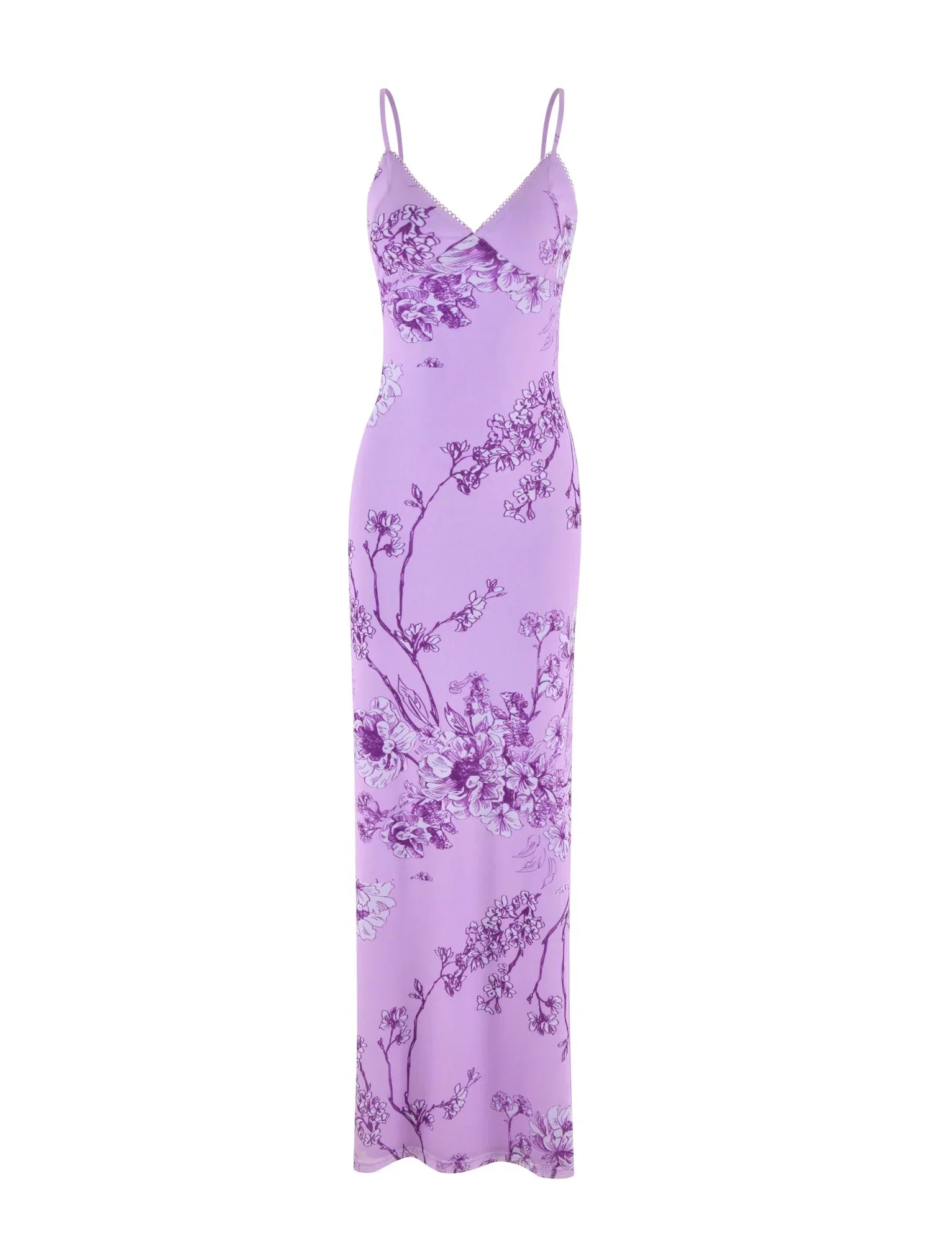 JULIANNA DRESS PURPLE FLORAL PURPLE CERAMIC FLORAL