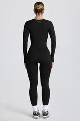 Super Sculpt Seamless Full Length Jumpsuit in Black
